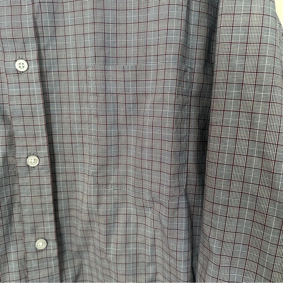 Daniel Cremieux Signature Collection Shirt Blue Plaid Burgandy Stripe Size XXL - Picture 5 of 10